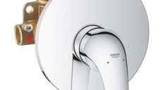 Baterie dus Grohe Start Curve, 1/2'', cartus ceramic, protectie reflux, crom - 29114000
