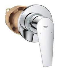 Baterie dus incastrata Grohe BauEdge New,1/2'',  monocomanda, crom - 29040001 - 1