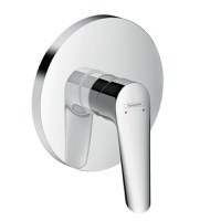 Baterie dus incastrata Hansgrohe Logis E, crom lucios -   71603000 - 1