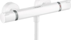 Baterie dus termostatica Hansgrohe Ecostat Comfort, alb mat - 13116700