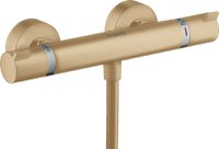 Baterie dus termostatica Hansgrohe Ecostat Comfort, brushed bronze - 13116140 - 1