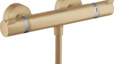 Baterie dus termostatica Hansgrohe Ecostat Comfort, brushed bronze - 13116140