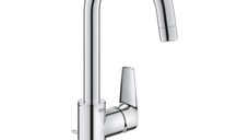 Baterie lavoar Grohe BauEdge, 3/8'', marimea L, monocomanda, pivotanta,  crom - 23760001