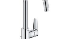 Baterie lavoar Grohe BauEdge, 3/8'', marimea L, monocomanda, pivotanta,  crom - 23760001