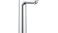 Baterie lavoar Grohe BauEdge XL, montare blat, crom,furtune flexibile-23761001