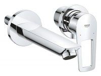 Baterie lavoar Grohe Bauloop, montaj in perete, corp incastrat inclus,crom,proiectie 17 cm, model 2022 crom-20289001 - 1