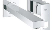 Baterie lavoar Grohe Eurocube, 1/2'', montare pe perete, marimea L, monocomanda, crom - 23447000