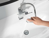 Baterie lavoar Grohe Plus, marimea L, pipa extractibila, furtune flexibile, crom-23844003 - 1