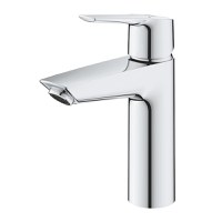 Baterie lavoar Grohe Start 24204002, 3/8'', marimea M, monocomanda, cartus ceramic, evacuare push to open, Crom - 1