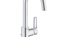 Baterie lavoar Grohe Start, marimea L, monocomanda, cartus ceramic, evacuare cu tija, pivotanta, crom - 23554002