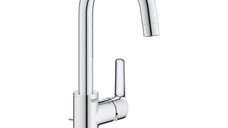 Baterie lavoar Grohe Start, marimea L, monocomanda, cartus ceramic, evacuare cu tija, pivotanta, crom - 23554002