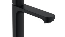 Baterie lavoar Hansgrohe Rebris S 110, 3/8'',cu ventil Pop-Up, negru mat -  72517670