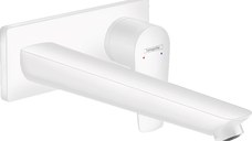 Baterie lavoar Hansgrohe Talis E cu pipa 225 mm, alb mat - 71734700