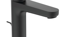 Baterie lavoar Ideal Standard Cerafine O H120, ventil metalic pop-up, negru mat - BC699XG