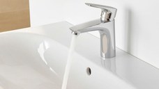 Baterie lavoar Kludi Pure & Solid monocomanda, cu ventil metalic, inaltime 10 cm, crom - 342900575