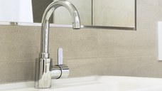 Baterie lavoar pipa C Grohe Eurosmart Cosmo, furtune flexibile, crom-32830001
