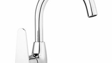 Baterie stativa lavoar Algeo, pipa mobila inalta, crom - BAG2A