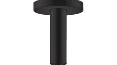 Brat dus  fix Hansgrohe, 100 mm, montaj tavan, negru mat -  27393670
