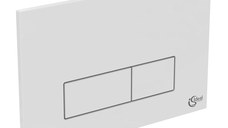 Clapeta actionare WC Ideal Standard Oleas P2, dubla, 234 x 154 mm, alb - R0119AC