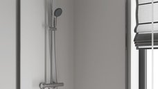 Coloana cabina dus Grohe Vitalio Start, palarie patrata 25 cm, baterie cu termostat-26696000