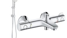Coloana dus Grohe New Tempesta 200,crom,montare pe perete, baterie cada termostat Grh 800( 27389002,34567000)
