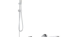 Coloana dus Grohe New Tempesta 210+ baterie cabina dus termostat Grohe Precision (26381001  , 34594000 )