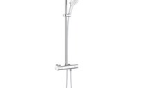 Coloana dus Grohe Rainshower SmartActive 310, baterie termostatata, 111 cm, moon white - 26647LS0