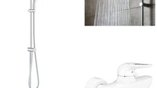 Coloana dus Grohe Tempesta 250+baterie cabina dus Grohe Eurostyle alb,maner decupat  (33590ls3,26675000)