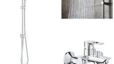 Coloana dus Grohe Tempesta 250+baterie cada Grohe Bauloop (23602001,26675000)