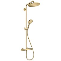 Coloana dus Hansgrohe Croma Select S 280, 1 jet, termostat, polished gold optic - 26890990 - 1