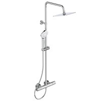 Coloana dus Ideal Standard IdealRain, termostatic, palarie Square 200 mm, crom - A7240AA - 1