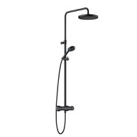 Coloana dus Kludi Logo THM Dual Shower System termostatic, negru mat - 6808239-00 - 1