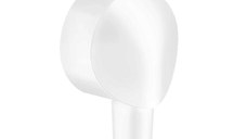 Cot iesire dus Hansgrohe FixFit , 1/2'' x 1/2'', alb mat - 27454700