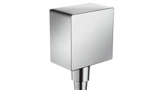 Cot iesire dus Hansgrohe Fixfit Square, 1/2''x 1/2'', anti-reflux, crom - 26455000