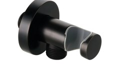 Cot iesire Fixfit Kludi cu agatatoare de dus, negru mat - 6054739-00