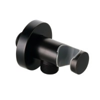 Cot iesire Fixfit Kludi cu agatatoare de dus, negru mat - 6054739-00 - 1