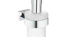 Dispenser sapun lichid Grohe Essentials Cube, cu suport, Crom-40756001