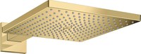 Dus fix Hansgrohe Raindance E 300 Air, cu prindere pe perete cu brat 390 mm, polished gold optic - 26238990 - 1