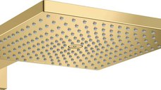 Dus fix Hansgrohe Raindance E 300 Air, cu prindere pe perete cu brat 390 mm, polished gold optic - 26238990