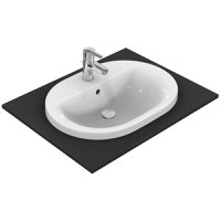 Lavoar Ideal Standard Connect Oval 62x46 cm, montare in blat, alb - E504001 - 1