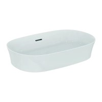 Lavoar pe blat Ideal Standard Atelier Ipalyss, 60 cm, fara orificiu baterie, cu preaplin, alb - E139701 - 1