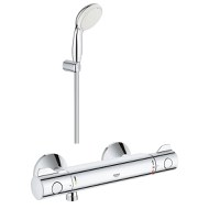 Pachet Baterie cabina dus termostat Grohe Grohtherm 800 + set dus porter si 2 tipuri de jet New Tempesta(34558000,27799001) - 1