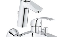 Pachet: Baterie cada/dus Grohe Eurosmart-33300002 + Baterie lavoar Grohe Eurosmart M size-23322001