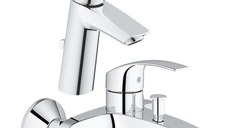 Pachet: Baterie cada/dus Grohe Eurosmart-33300002 + Baterie lavoar Grohe Eurosmart M size-23322001