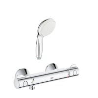 Pachet Baterie dus termostat Grohe Grohtherm 800 + para dus Mono Grohe New Tempesta(34558000,27852001) - 1