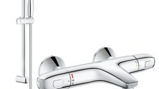 Pachet: Baterie Grohe cada/dus termostat Grohtherm 1000 + Set dus Grohe New Tempesta 100-(34816003  ,27853001)