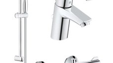 Pachet baterii baie cada,termostat Grohe Grohtherm 800 set dus +baterie lavoar Eurosmart marimea S(33265002,34567000,27853001)