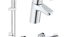 Pachet baterii baie cada,termostat Grohe Grohtherm 800 set dus +baterie lavoar Eurosmart marimea S(33265002,34567000,27853001)
