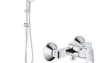 Pachet: Coloana dus Grohe Tempesta 200, baterie cabina dus Bauloop(27389002,23340000)