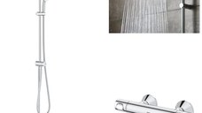 Pachet: Coloana dus Grohe Tempesta 250,palarie rotunda, baterie cabina dus Grohtherm 500 (26675000,34793000)